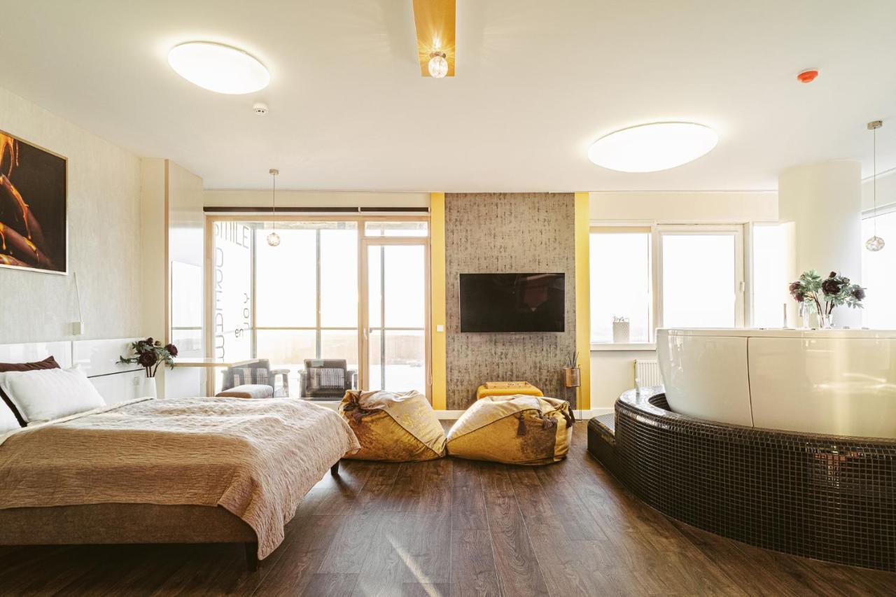 Sky Flat Jacuzzi 27 Floor Apartment Klaipeda Luaran gambar